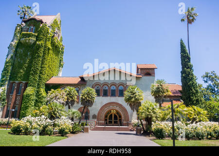 Alte Gebäude an der San Jose State University, San Jose, Kalifornien Stockfoto