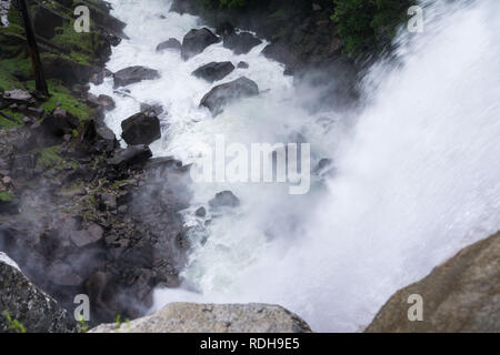 Vernal fällt von oben gesehen, Yosemite National Park, Kalifornien Stockfoto