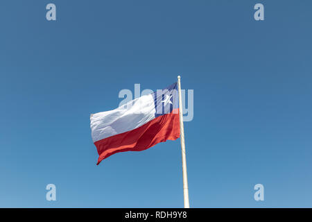 Chilenischer Flagge - Santiago, Chile Stockfoto