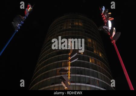 Rotunde bei Nacht, Birmingham Stockfoto