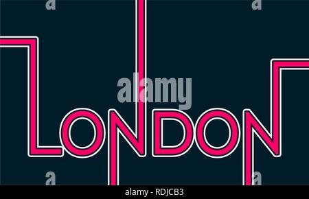 London City Name. Stock Vektor