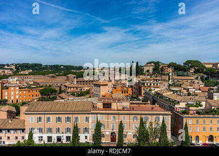 Rom, Italien, 24. Juni 2018: Das stadtbild Skyline von Rom vom Palatin, Forum Romanum Stockfoto