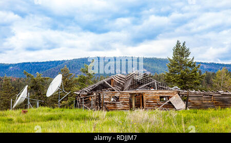 Landschaft bei Xatsull Heritage Village in British Columbia Kanada Stockfoto