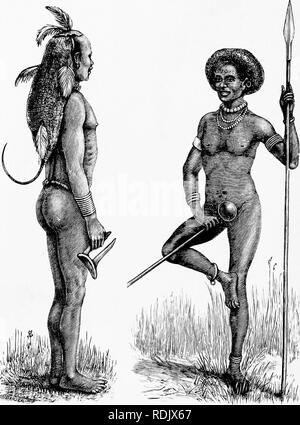 . Mensch und Tier in der östlichen Äthiopien: von Beobachtungen in British East Africa, Uganda und dem Sudan. Natural History; indigene Völker; Ethnologie. Östlichen ÄTHIOPIEN XIII des Dorfes auf, der Krieger, als er an einem bestimmten Dirne lehnt sich nach vorne aus dem Tanzen Ring und fängt sie um den Hals mit dem Haken. Wenn Sie. Der Suk mit seinen} iair arbeitete in der Form eines flachen Chignon. Der kleine Hocker ist unter den Nacken gelegt, wenn schlafen Schädigung der Chignon zu verhindern. Ein. Shilluk mit seinem Haar in einer Art und Weise die findet gekleidet die Gunst der dandies seines Stammes, und ständigen lik Stockfoto