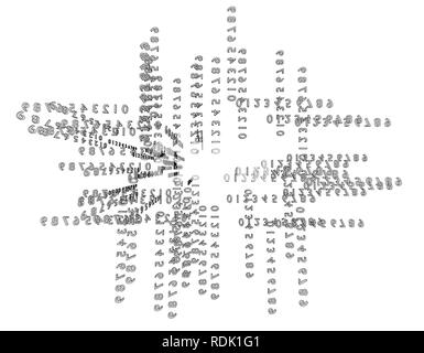 Zusammenfassung Hintergrund bestehend aus Zahlen Stock Vektor