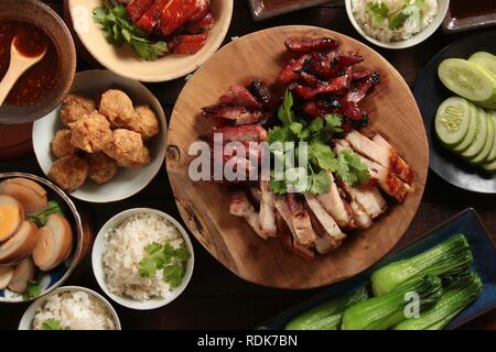 Hong Kong Braten Essen Stockfoto