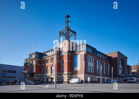 Kiel, Deutschland - 18. Januar 2019: Kieler Hauptbahnhof Stockfoto