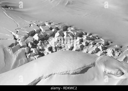 Ein Rundflüge Tour ist eine der schönsten Möglichkeiten, Mount McKinley, Alaska Range, und die umliegenden Gletscher, Denali National Park Stockfoto