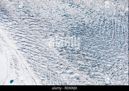 Ein Rundflüge Tour ist eine der schönsten Möglichkeiten, Mount McKinley, Alaska Range, und die umliegenden Gletscher, Denali National Park Stockfoto