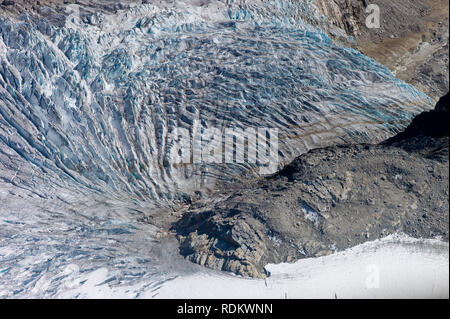 Ein Rundflüge Tour ist eine der schönsten Möglichkeiten, Mount McKinley, Alaska Range, und die umliegenden Gletscher, Denali National Park Stockfoto