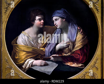 Union du Dessin et de la couleur - Union der Zeichnung und Farbe 1620 von Guido Reni 1575-1642 Italien, Italienisch Stockfoto