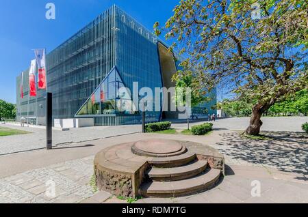 Warschau, Provinz Pommern/Ostsee/POLEN - 5. Mai 2018: das Museum der Geschichte der Polnischen Juden "POLIN". Von Rainer MahlamÄ'Â¤ki entwickelt. Stockfoto