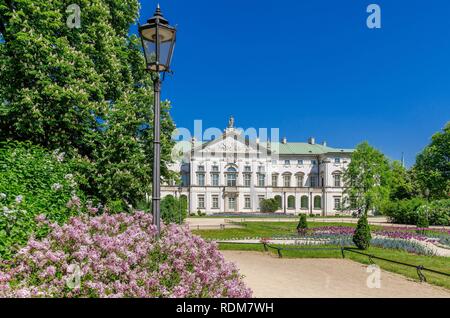 Warschau, Provinz Pommern/Ostsee/POLEN - 5. Mai 2018: Krasinski Palast (Palast der Commonwealth) Stockfoto