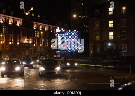 Luther Anzeige an der alten Straße Kreisverkehr, London Stockfoto