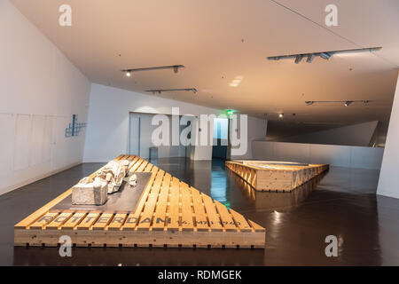 Dresden, Deutschland - 13 November 2018. Innenansicht des Militärhistorisches Museum Dresden. Stockfoto