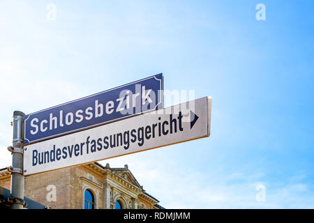 Bundesverfassungsgericht, Karlsruhe, Deutschland Stockfoto