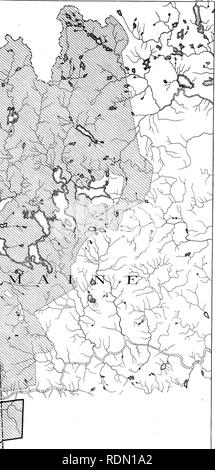 . Bericht des Sekretärs der Landwirtschaft auf den südlichen Appalachian und White Mountain Wasserscheiden. Kommerzielle Bedeutung, Fläche, Zustand, Zweckmäßigkeit, deren Erwerb für nationale Wälder und die voraussichtlichen Kosten. Waldreservate. Karte n.. Bitte beachten Sie, dass diese Bilder sind von der gescannten Seite Bilder, die digital für die Lesbarkeit verbessert haben mögen - Färbung und Aussehen dieser Abbildungen können nicht perfekt dem Original ähneln. extrahiert. In den Vereinigten Staaten. Abt. der Landwirtschaft. Washington, Govt. drucken. aus. Stockfoto