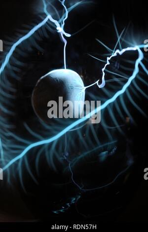 Plasma Lampe oder Lightning ball Stockfoto