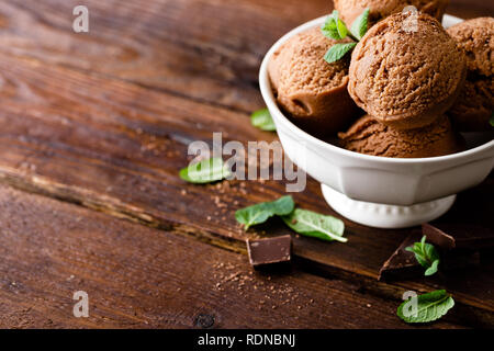 Schokoladeneis Stockfoto