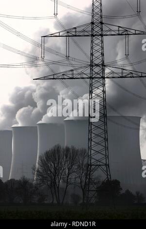 E.ON Kohlekraftwerk in Gelsenkirchen-Scholven, Nordrhein-Westfalen Stockfoto