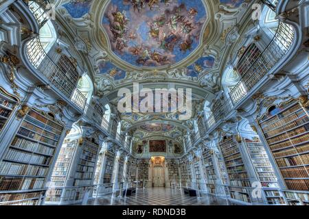 Stiftsbibliothek, Benediktiner Abtei von Admont, Admont, Steiermark, Österreich Stockfoto