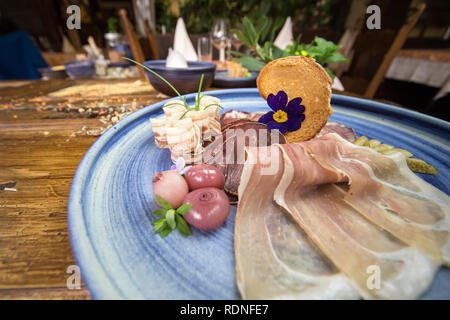 Schweizer typische Lebensmittel Stockfoto