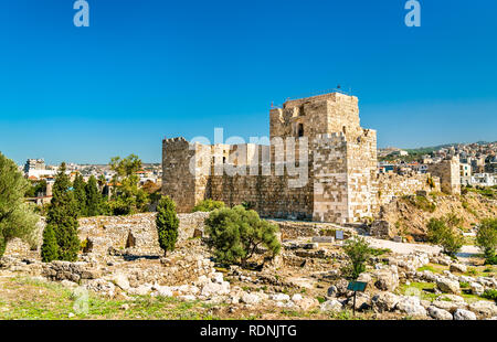 Crusader Castle in Byblos, Libanon Stockfoto