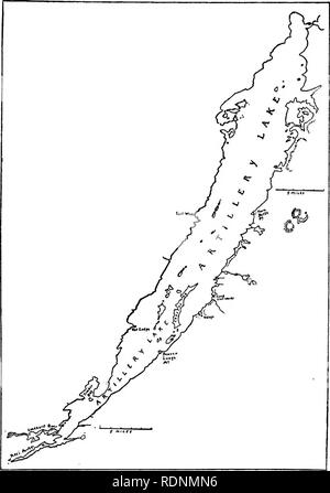 . Die Arktis Wiesen, ein Kanu-Reise von 2000 Meilen auf der Suche nach dem Caribou; wird das Konto einer Reise in die Region nördlich von Aylmer See. Hirsch Jagd. Artillerie See rhiefly auf J. W. Tyrreirfl Karte von 1900 gegründet. Bitte beachten Sie, dass diese Bilder sind von der gescannten Seite Bilder, die digital für die Lesbarkeit verbessert haben mögen - Färbung und Aussehen dieser Abbildungen können nicht perfekt dem Original ähneln. extrahiert. Seton, Ernest Thompson, 1860-1946. New York, C. Scribner's Söhne Stockfoto