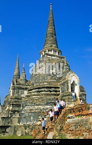 Chedi im Wat Phra Si Sanphet, Ayutthaya, Thailand, Asien Stockfoto