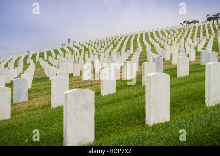 Die nationalen Friedhof, San Francisco, Kalifornien Stockfoto