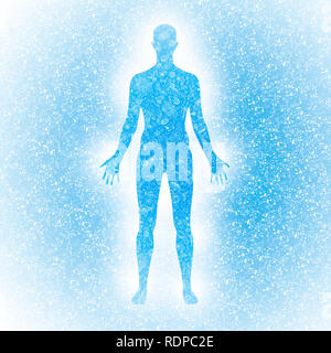 Biomes des menschlichen Körpers, Illustration. Stockfoto