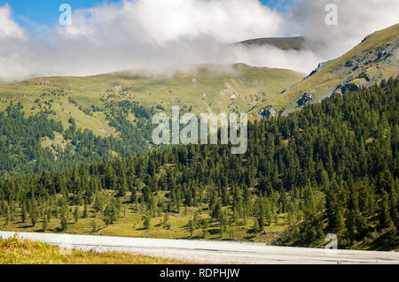 Akkem Fluss von Glacier und Belukha Bereich. Russland Stockfoto