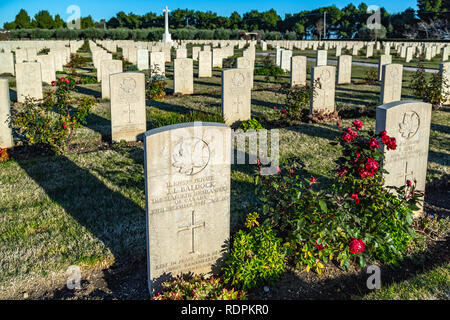 Moro River Canadian War Cemetery in Ortona. Abruzzen Stockfoto