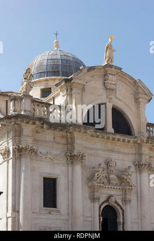 DUBROVNIK, KROATIEN - 22. AUGUST 2017: St. Blasius Kirche in der Altstadt von Dubrovnik, Kroatien Stockfoto