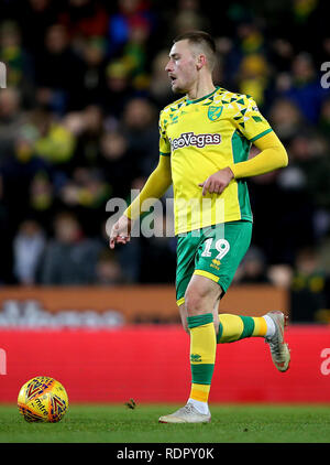 Norwich City Tom Trybull während der Sky Bet Championship Match an der Carrow Road, Norwich Stockfoto