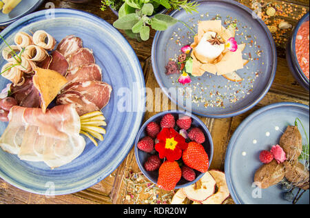 Schweizer typische Lebensmittel Stockfoto