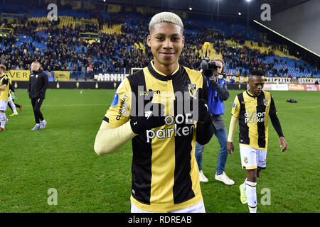 Arnheim, 08-07-2019, GelreDome, Saison 2018 / 2019, Eredivisie, Vitesse player Richonell Margaret nach seinem ersten Eredivisie gleiches für Vitesse Stockfoto