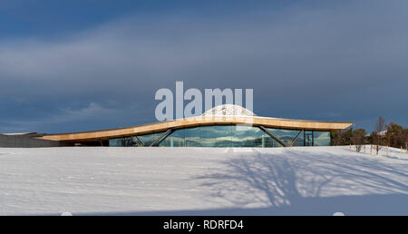 Macallan Distillery, Easter Elchies, Charlestown von Aberlour, Highlands, Schottland. 18. Jan 2019. UK Wetter: Nach einem starken Schneefall. Am 18. Januar 2018 fotografiert. Credit: JASPERIMAGE/Alamy leben Nachrichten Stockfoto