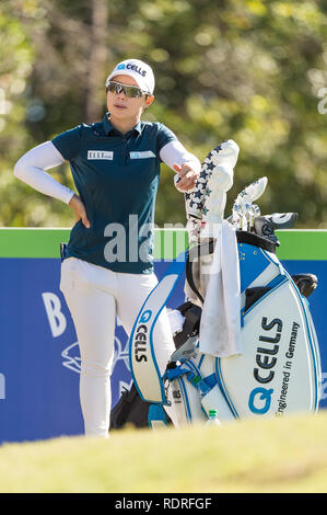 Lake Buena Vista, FL, USA. Jan, 2019 18. Eun - hee Ji von Südkorea in der zweiten Runde von Diamond Resorts Turnier der Meister an Tranquilo Golfplatz im Four Seasons Golf und Sport Club in Lake Buena Vista Orlando, Fla. Kredit statt: Csm/Alamy leben Nachrichten Stockfoto