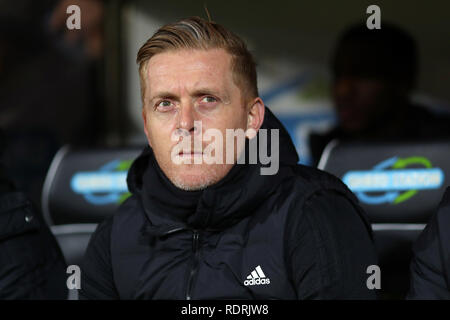 Norwich, UK. Jan, 2019 18. Manager von Birmingham City, Garry Mönch - Norwich City v Birmingham City, Sky Bet Meisterschaft, Carrow Road, Norwich - 18 Januar 2019 Editorial nur verwenden - DataCo Einschränkungen gelten Credit: Spieltag Bilder begrenzt/Alamy leben Nachrichten Stockfoto