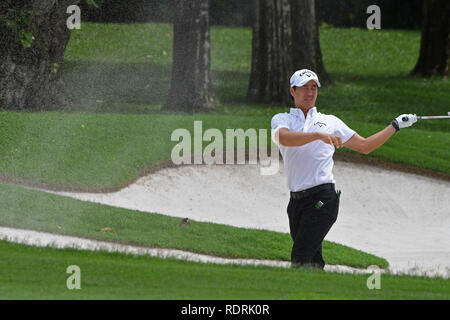 Singapur. Jan, 2019 19. Ryo Ishikawa in Japan konkurriert während der Runde drei der Singapore Open Golfturnier am Sentosa Golf Club in Singapur am 19.01.2019. Credit: Dann Chih Wey/Xinhua/Alamy leben Nachrichten Stockfoto