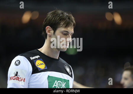 Deutschland. Deutschland, 19. Januar 2019. Uwe Gensheimer für Deutschland Credit: Mickael Chavet/Alamy leben Nachrichten Stockfoto