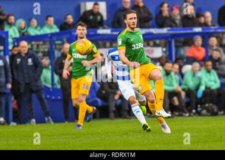 London, Großbritannien. 19. Januar 2019. Andrew Hughes von Preston North End während der efl Sky Bet Championship Match zwischen den Queens Park Rangers und Preston North End an der Loftus Road Stadium, London, England am 19. Januar 2019. Foto von Adamo di Loreto. Nur die redaktionelle Nutzung, eine Lizenz für die gewerbliche Nutzung erforderlich. Keine Verwendung in Wetten, Spiele oder einer einzelnen Verein/Liga/player Publikationen. Credit: UK Sport Pics Ltd/Alamy leben Nachrichten Stockfoto