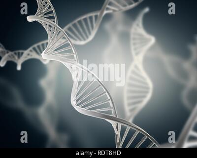 DNA-Moleküle Stockfoto