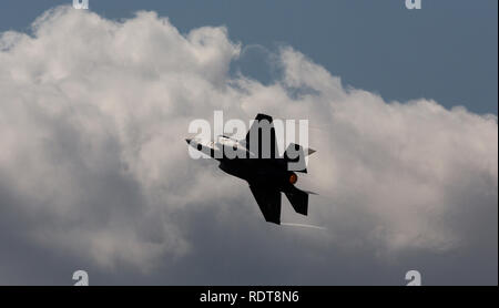 Lockheed Martin F-35 Lightning II, Stealth einzigen Sitz Fighter durchführen bei Selfridge air show ANG Stockfoto