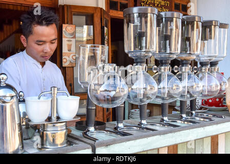 Barista, Luang Prabang Stockfoto