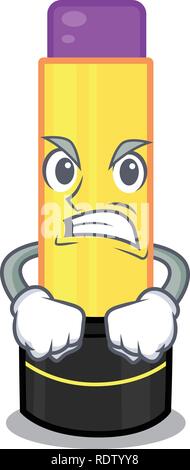 Wütend Lippenbalsam isoliert Export-module im Cartoon Stock Vektor