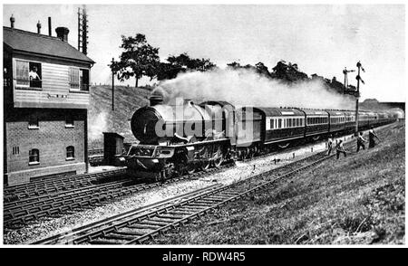 Cornish Riviera Express Dampfzug - WR (Great Western Railway) Um 1930 in Vintage-Fotografie Stockfoto