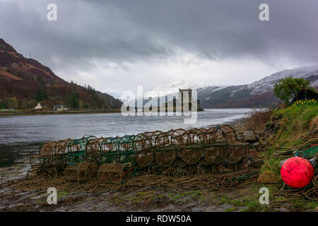 Eilean Donan Castle, Dornie, Wester Ross, Schottland, Vereinigtes Königreich Stockfoto