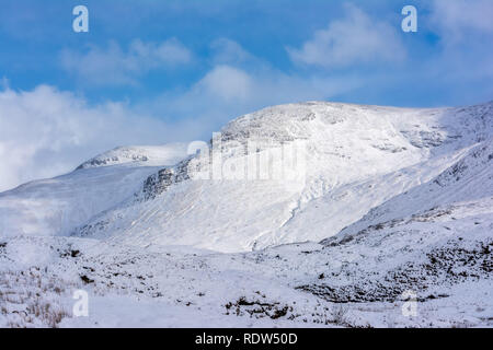 Winterlandschaft, Kintail, Wester Ross, Schottland, Vereinigtes Königreich Stockfoto